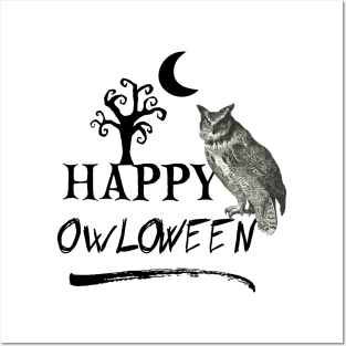 Halloween Owl Posters and Art